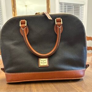 Dooney & Bourke Black and Brown Handbag